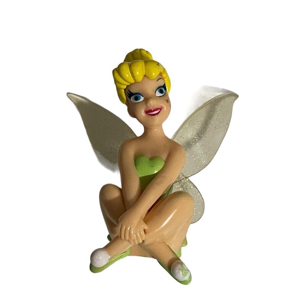 Disney Peter Pan Tinker bell PVC Figure  Vintage Cake Topper 4” RARE